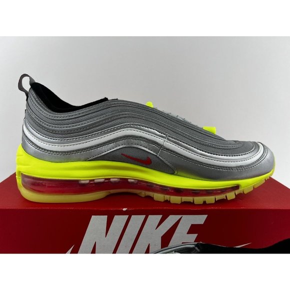 Nike Air Max 97 Silver Volt GS Youth Sneakers Shoes 4Y-7Y Green NO SHOE BOX - Picture 7 of 11